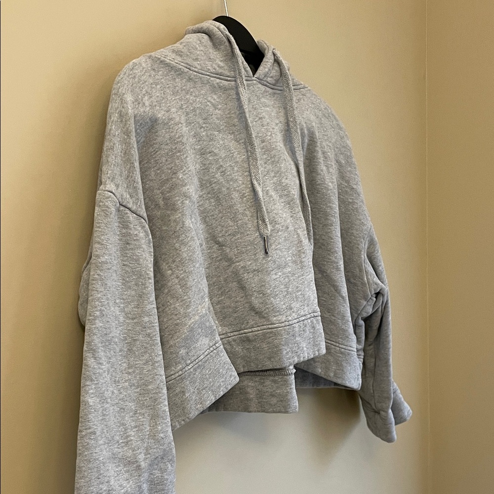 Oak & Fort Women's Cropped Cotton Hoodie Size S - Picture 2 of 6